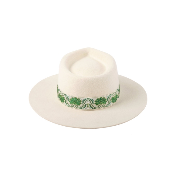 LACK OF COLOR IVY BEVERLY FEDORA HAT WHITE SIZE 55CM (S) - Picture 4 of 17